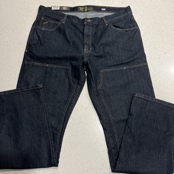 Ariat Other - Ariat  Mens Jeans Double Knee Dark Wash Blue Durastretch M5 Rebar Size 42x38 NWT